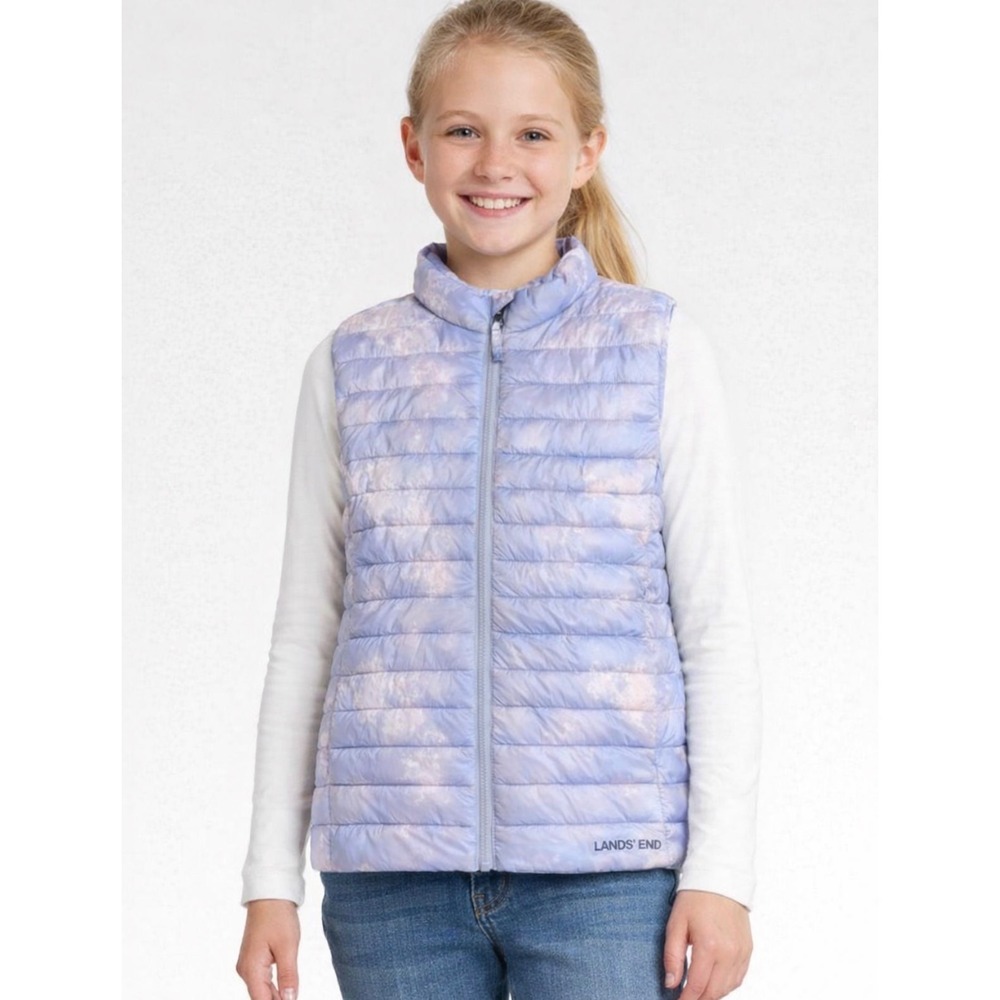 Lands' End Puffer‎ Vest Jacket Youth Kids XL 14